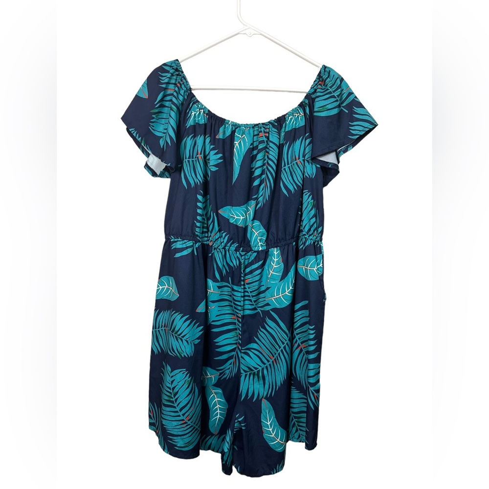 Handemaid Teal and Blue Romper Large - Picture 7 of 7